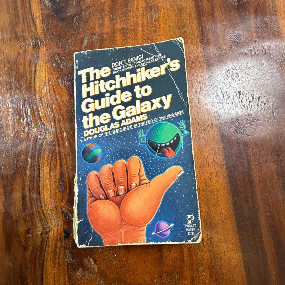 Hitchhikers Guide to the Galaxy Douglas Adams Pocket Books 1981 Paperback
